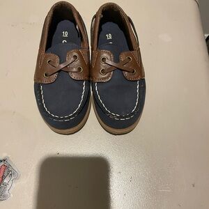 Carter's Brown and Navy Moccasins